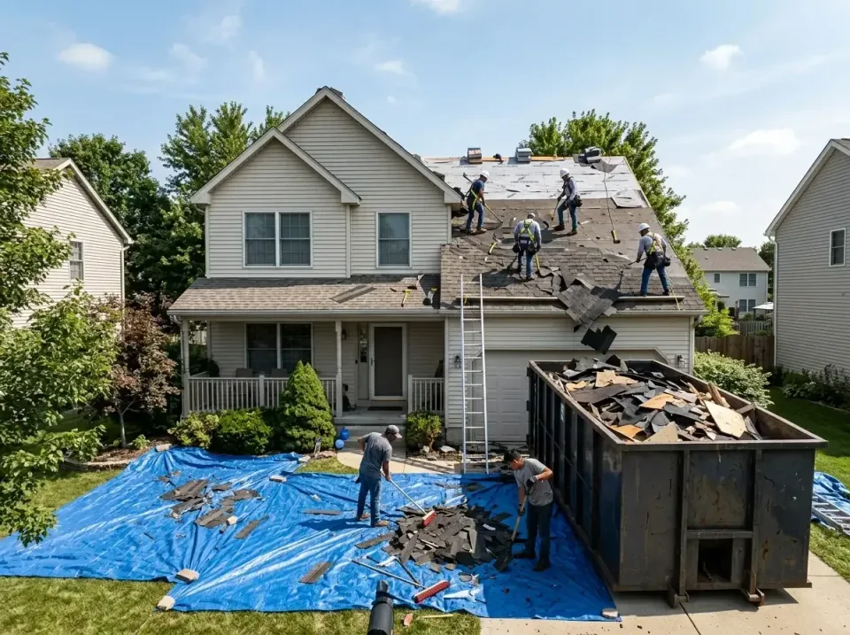 roof-replacement-debris-remova-004 — frequently asked questions, Cheapest Dumpster Rentals in Emmitsburg, MD